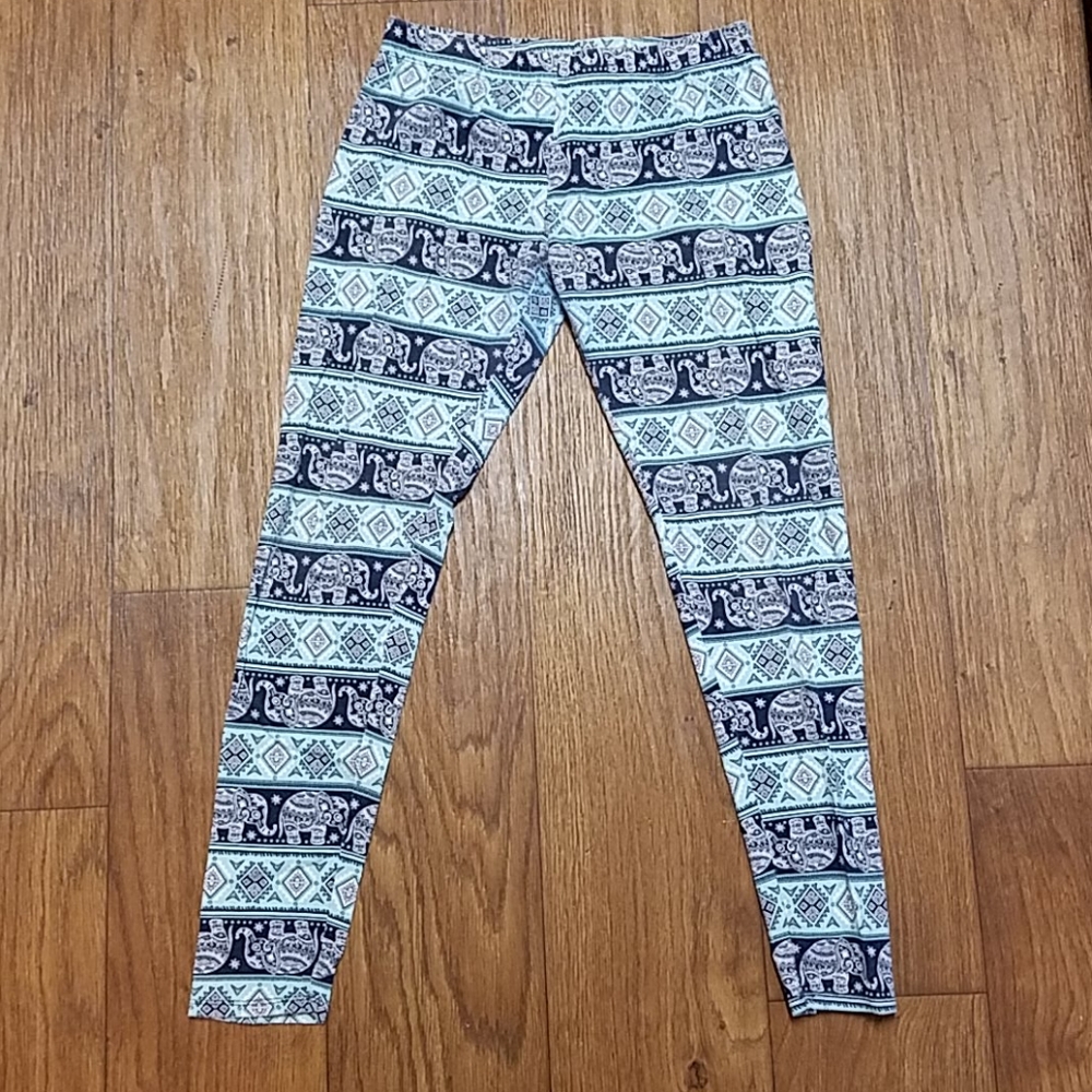 Womans M Printed Leggings